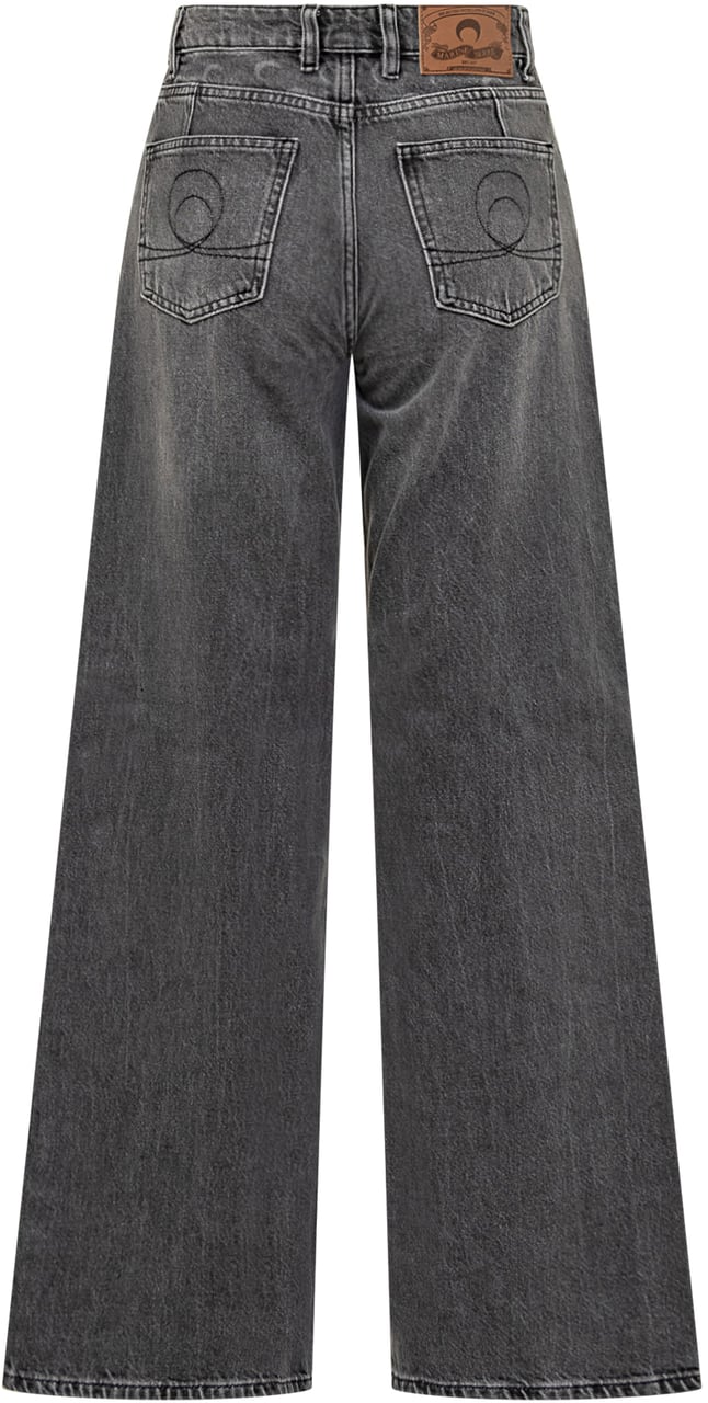 Marine Serre Jeans Marine Serre Wide Leg Grijs