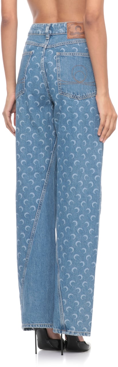 Marine Serre Jeans Blue Blauw