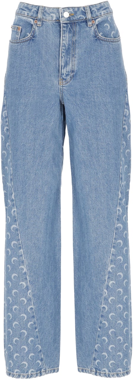 Marine Serre Jeans Blue Blauw