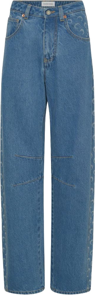 Marine Serre Jeans Azzurro Blauw