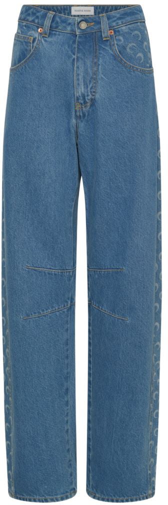 Marine Serre Jeans Azzurro Blauw