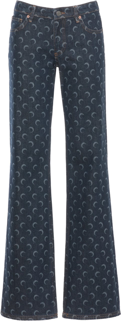 Marine Serre Jeans Blue Navy