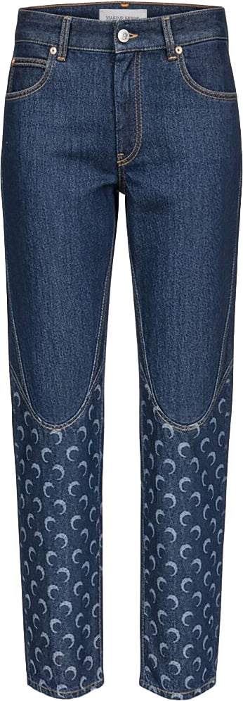 Marine Serre Jeans Blue Blauw