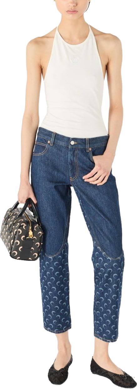 Marine Serre Jeans Blue Blauw