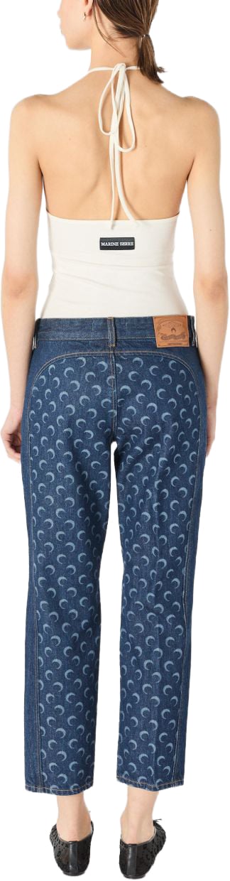 Marine Serre Jeans Blue Blauw