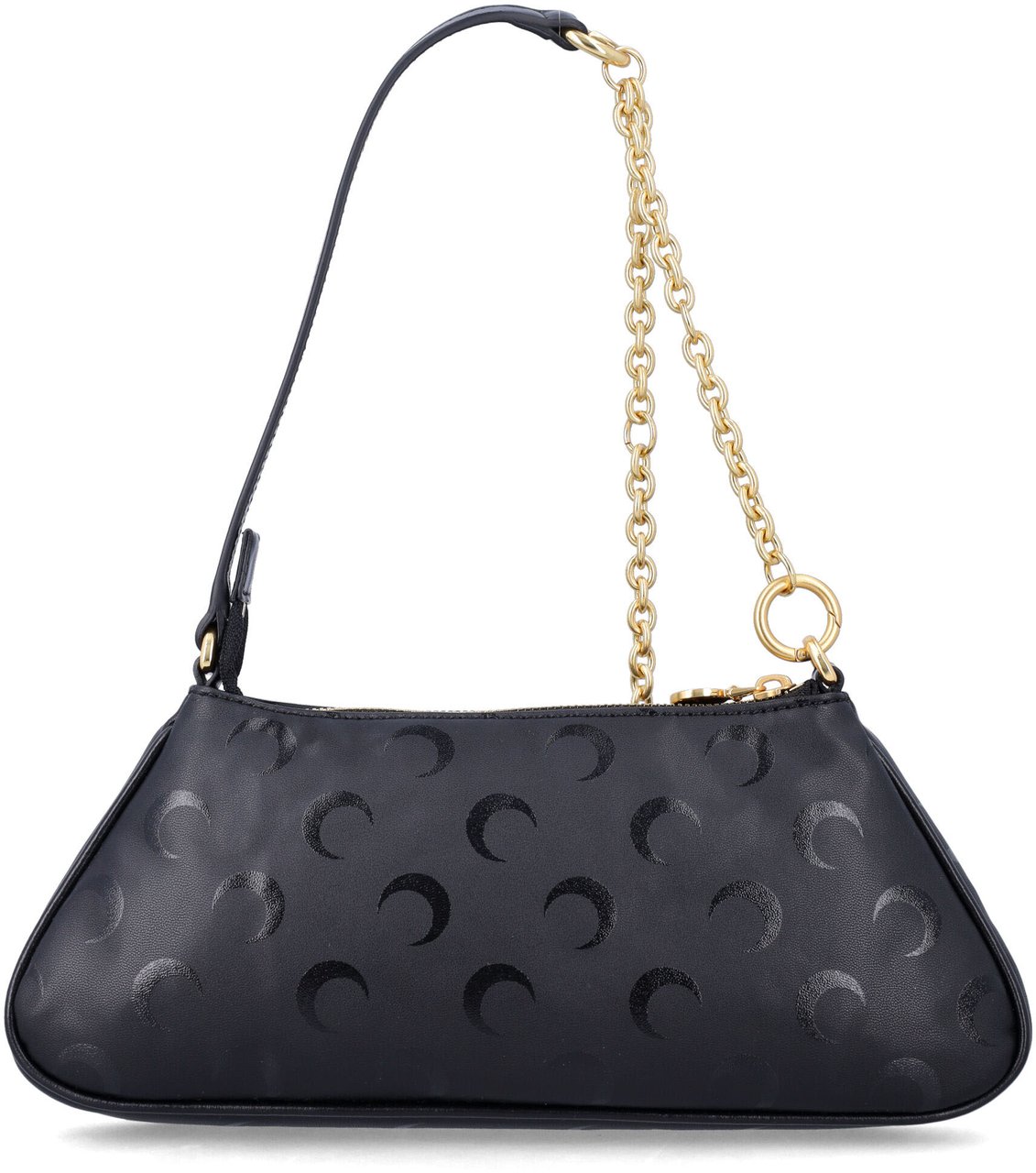 Marine Serre Moon Canvas Baguette Nero Zwart