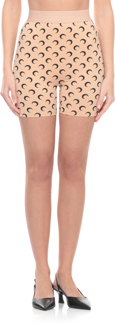 Marine Serre Shorts Beige Beige