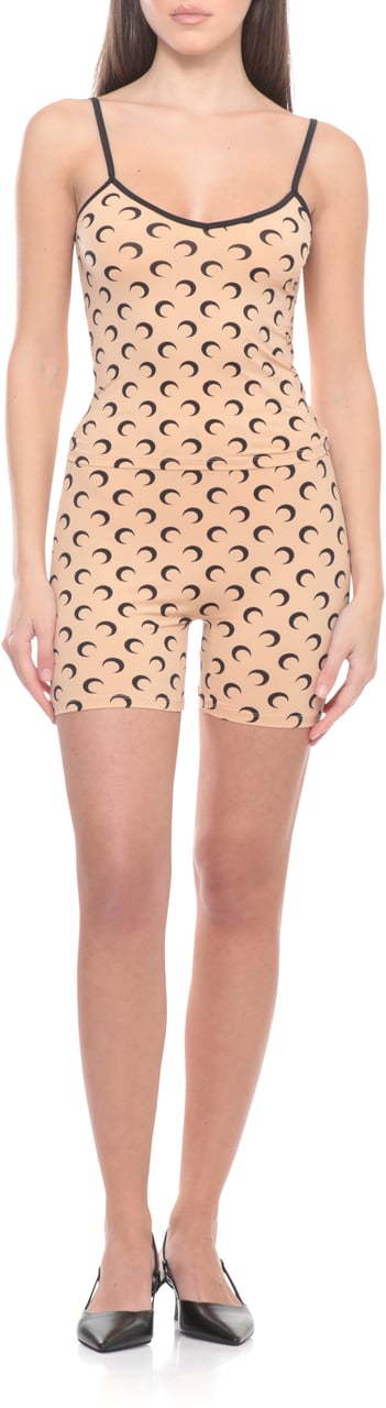 Marine Serre Shorts Beige Beige