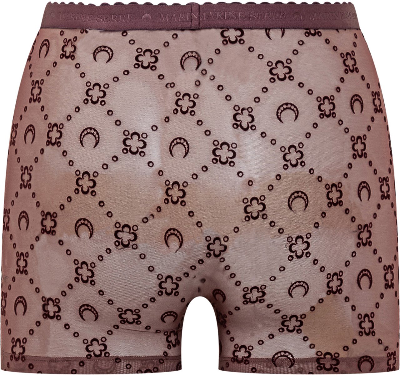 Marine Serre Shorts Marine Serre Tulle Monogram Rood