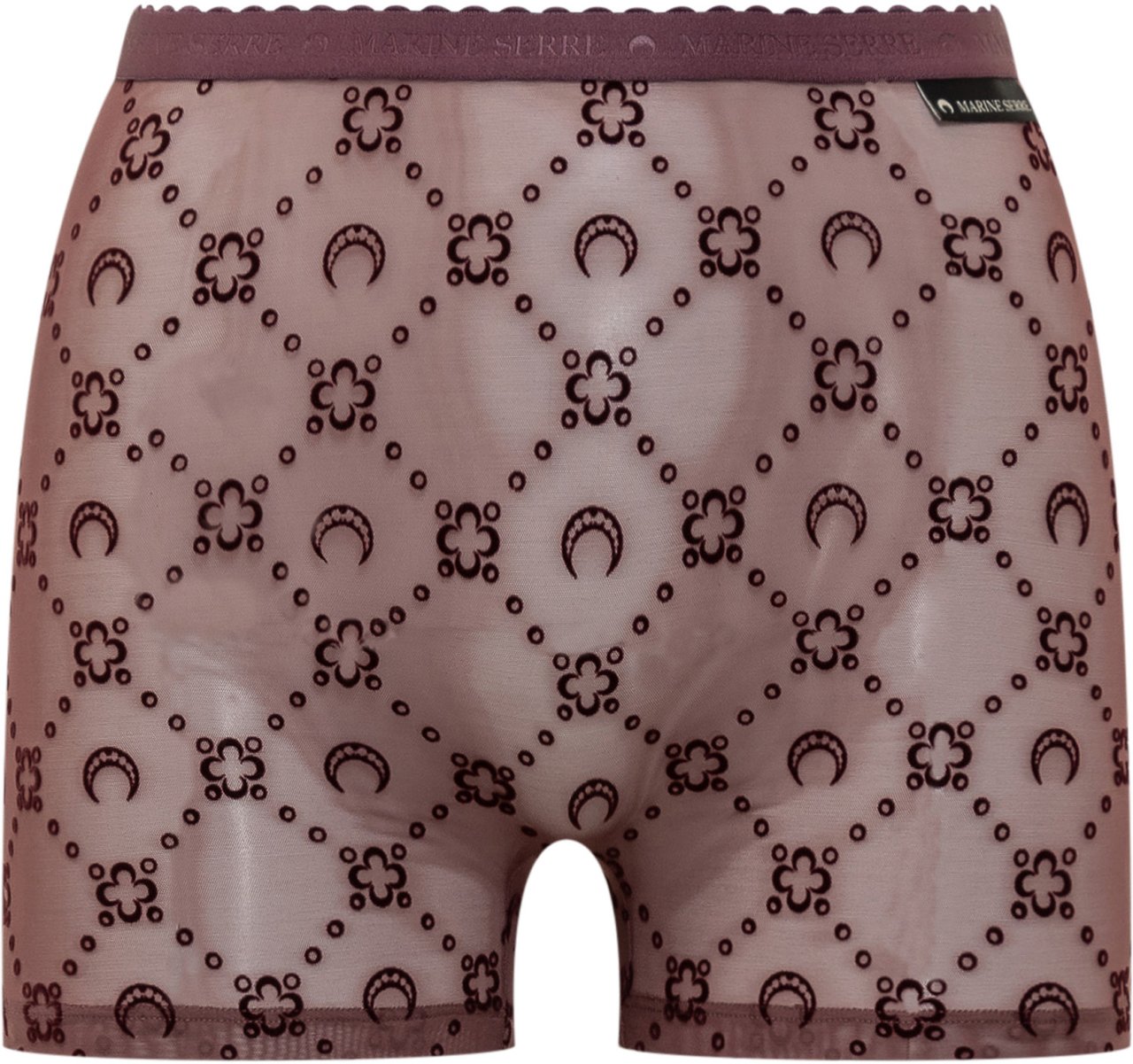 Marine Serre Shorts Marine Serre Tulle Monogram Rood