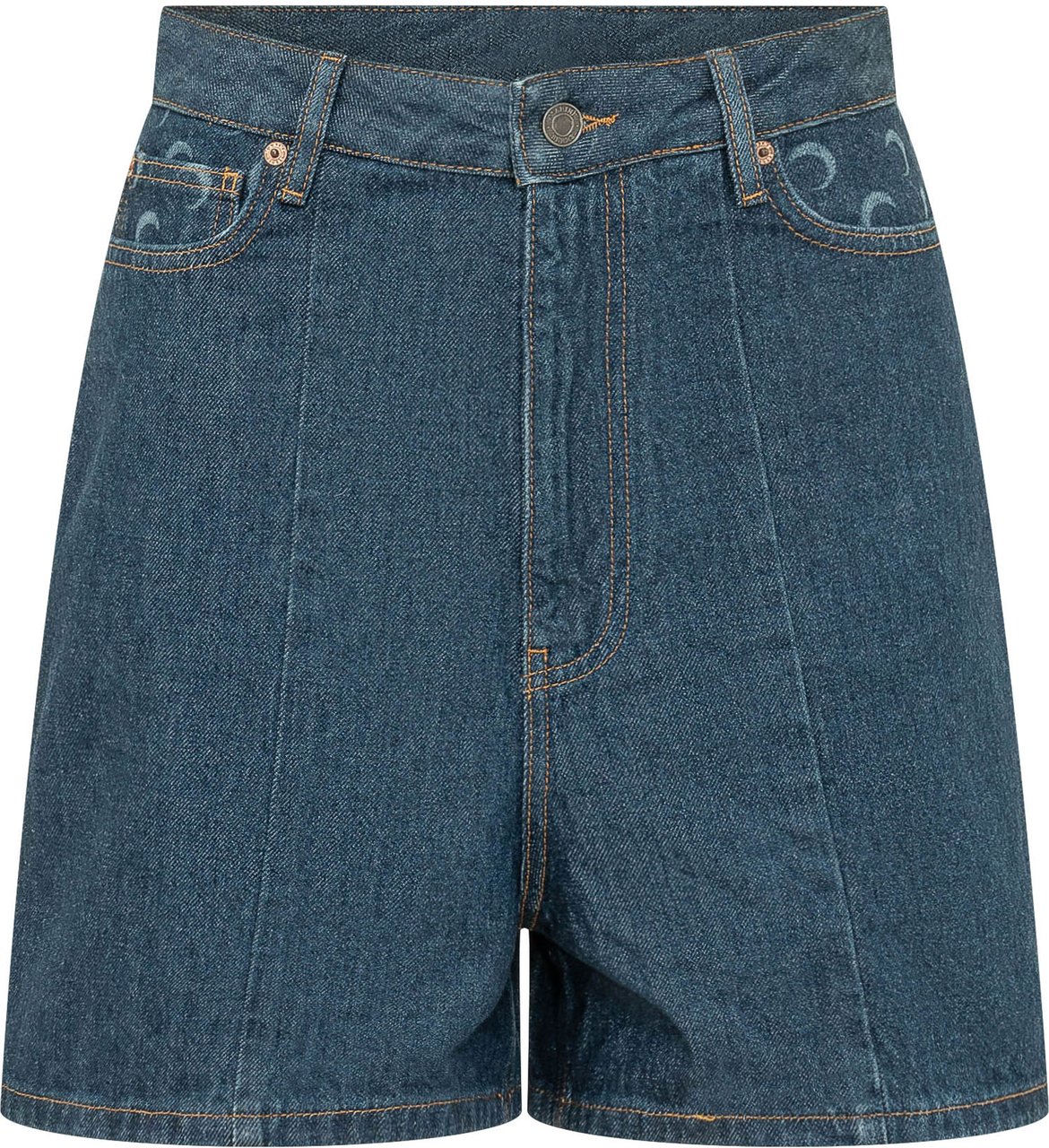 Marine Serre DENIM SHORTS Blauw