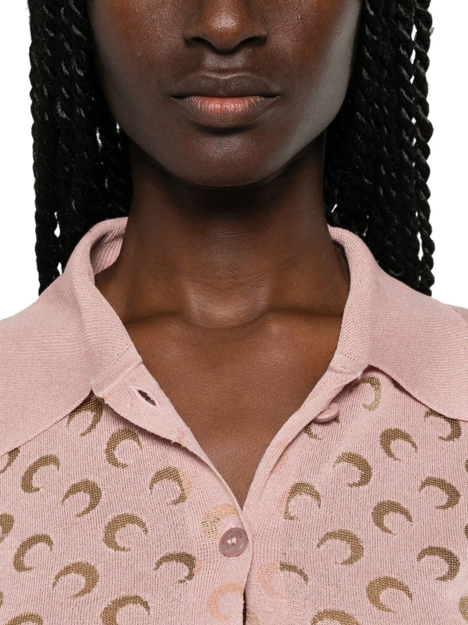 Marine Serre Shirts Pink Roze