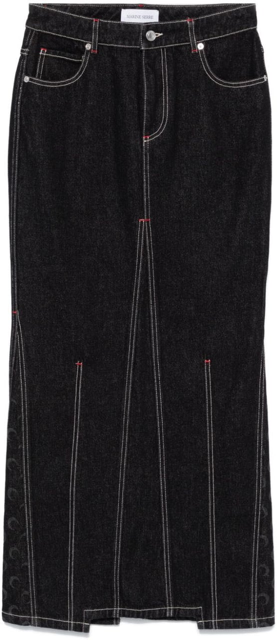 Marine Serre Skirts Black Zwart