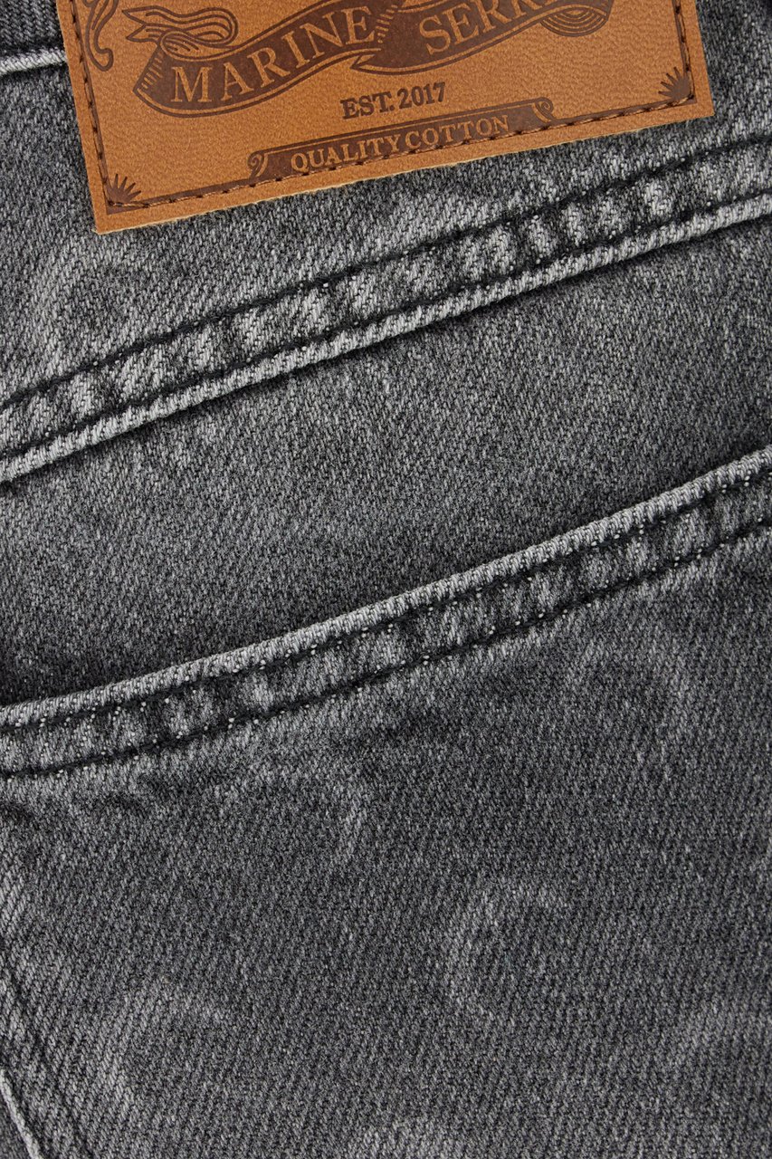 Marine Serre Marine Serre Grey denim skirt Grijs