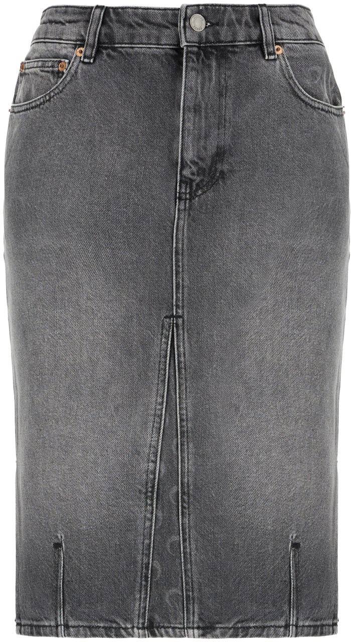 Marine Serre Marine Serre Grey denim skirt Grijs