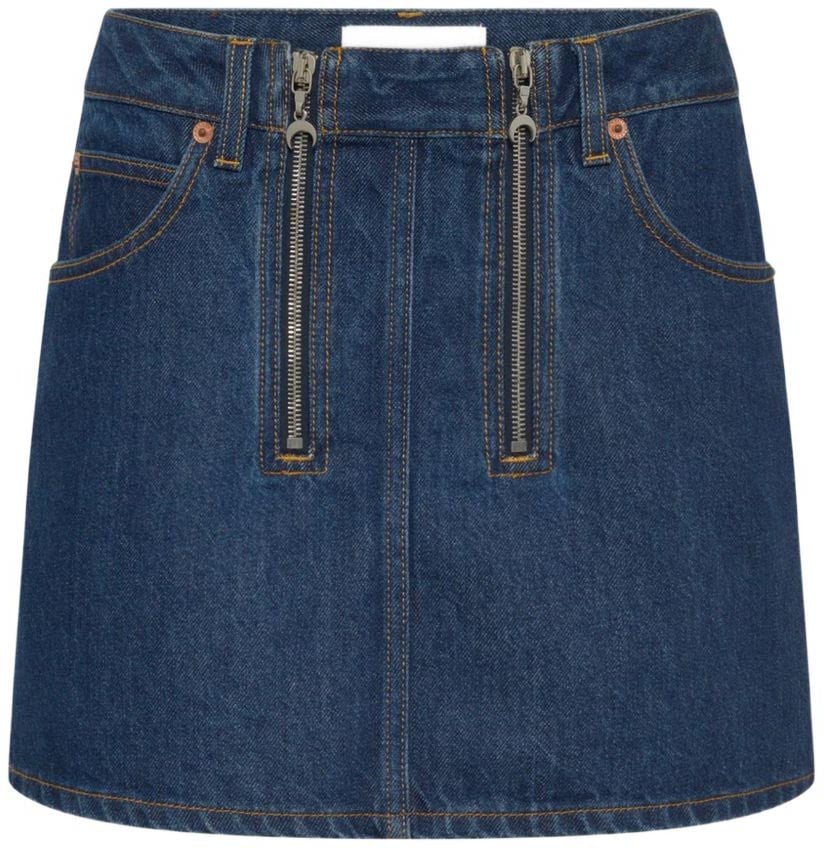 Marine Serre Skirts Blu Blauw