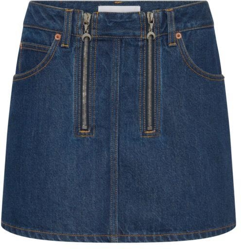 Marine Serre Skirts Blu Blauw