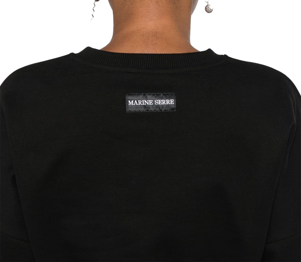 Marine Serre Sweaters Black Zwart