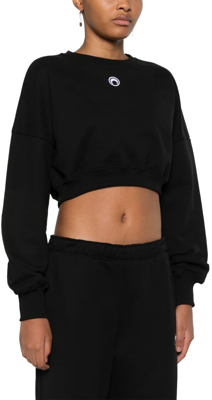Marine Serre Sweaters Black Zwart