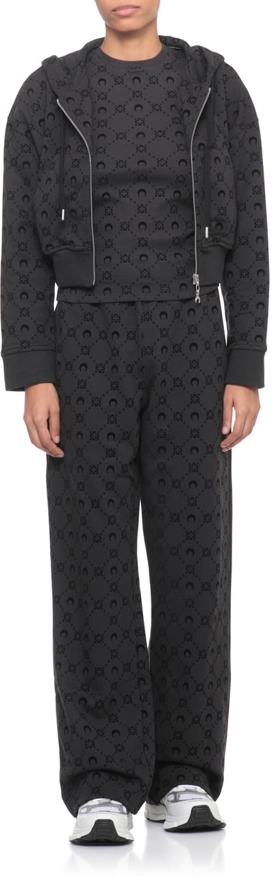 Marine Serre Sweaters Black Zwart