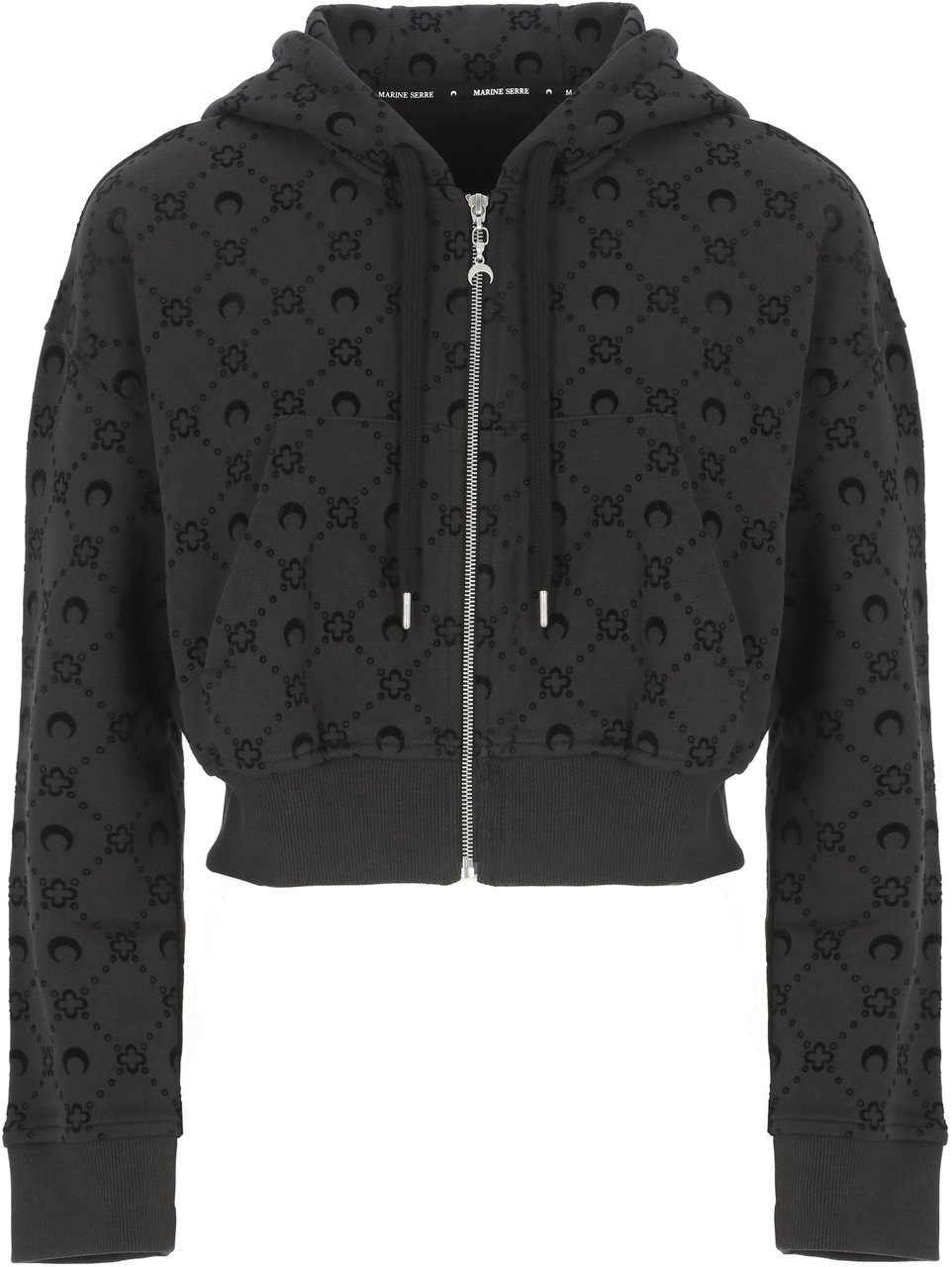 Marine Serre Sweaters Black Zwart