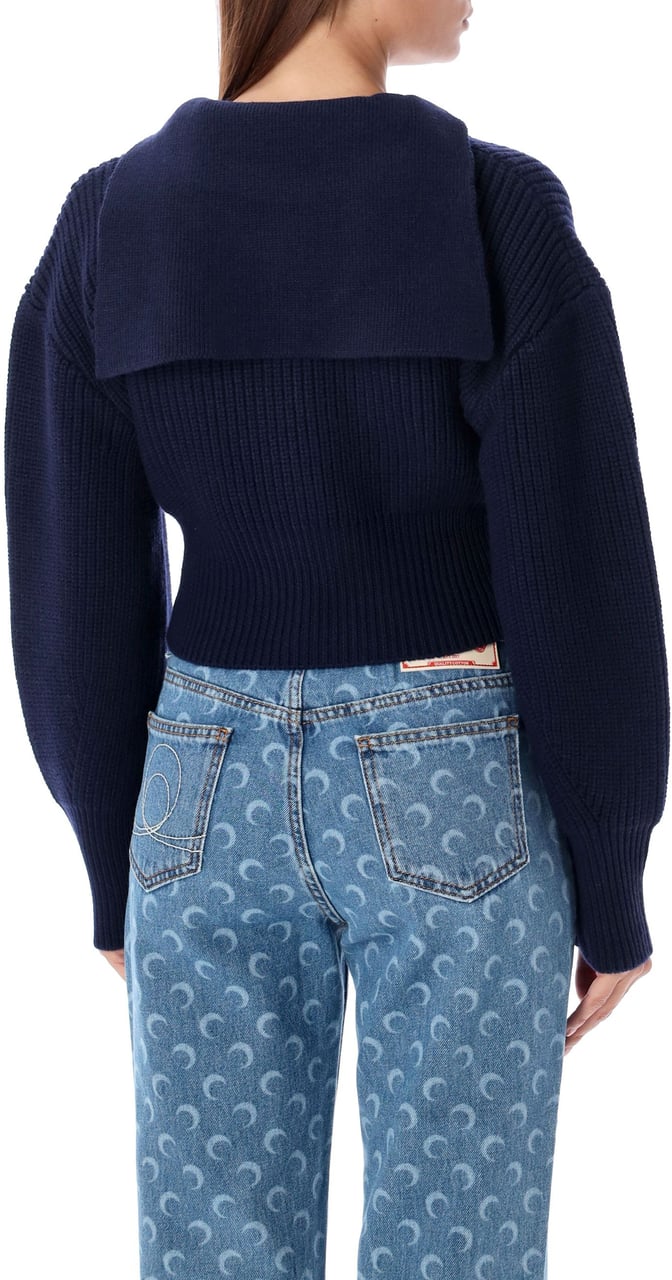 Marine Serre Sailor Sweater Blu Blauw