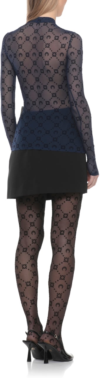 Marine Serre Sweaters Blue Blauw