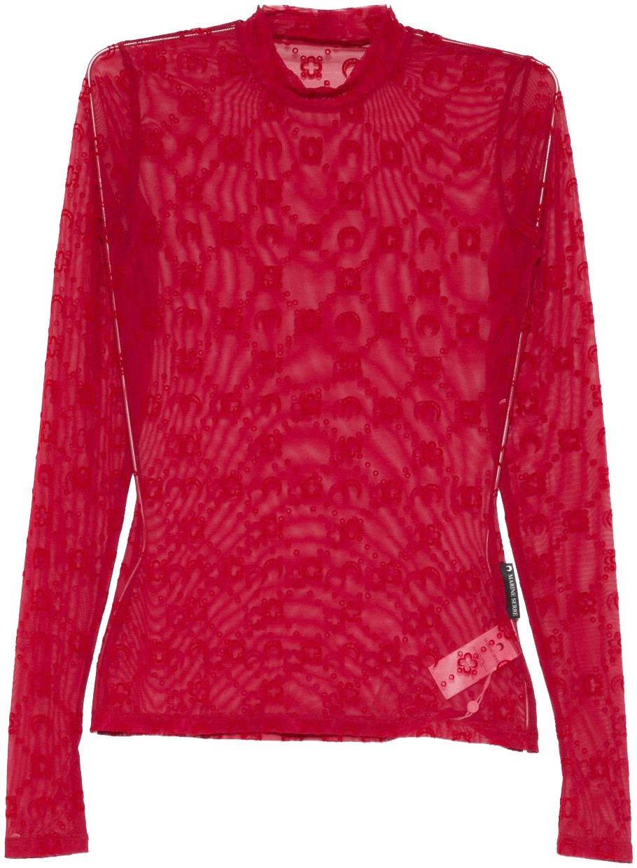 Marine Serre Top Red Rood