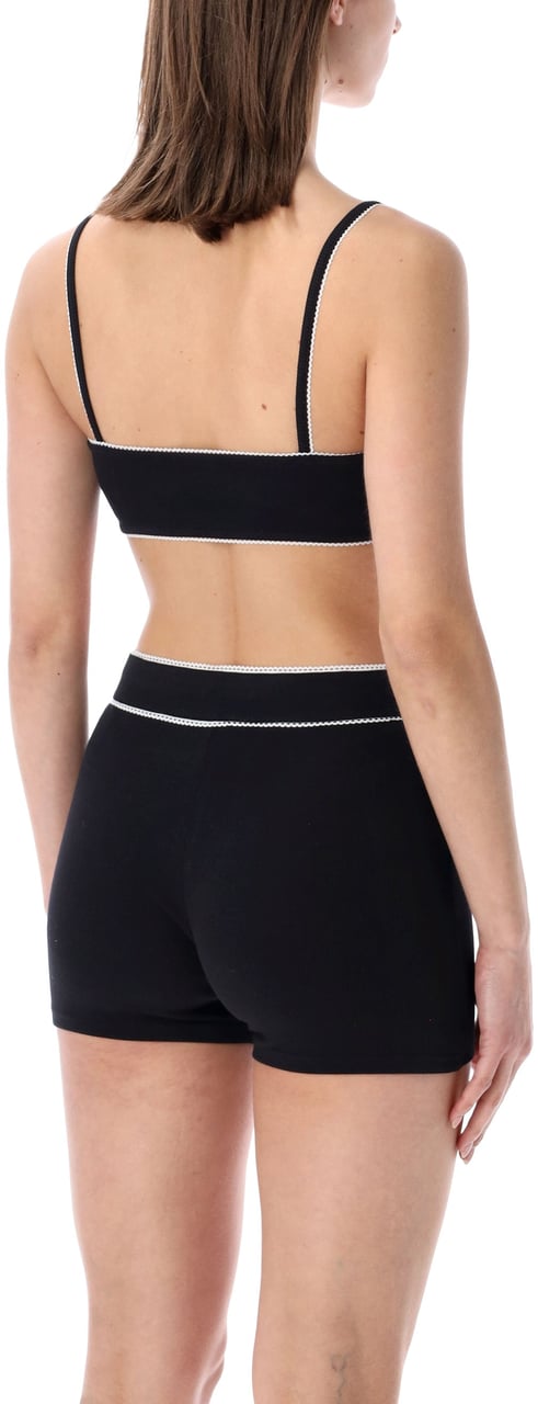 Marine Serre Cute 70'S Top Bra Nero Zwart