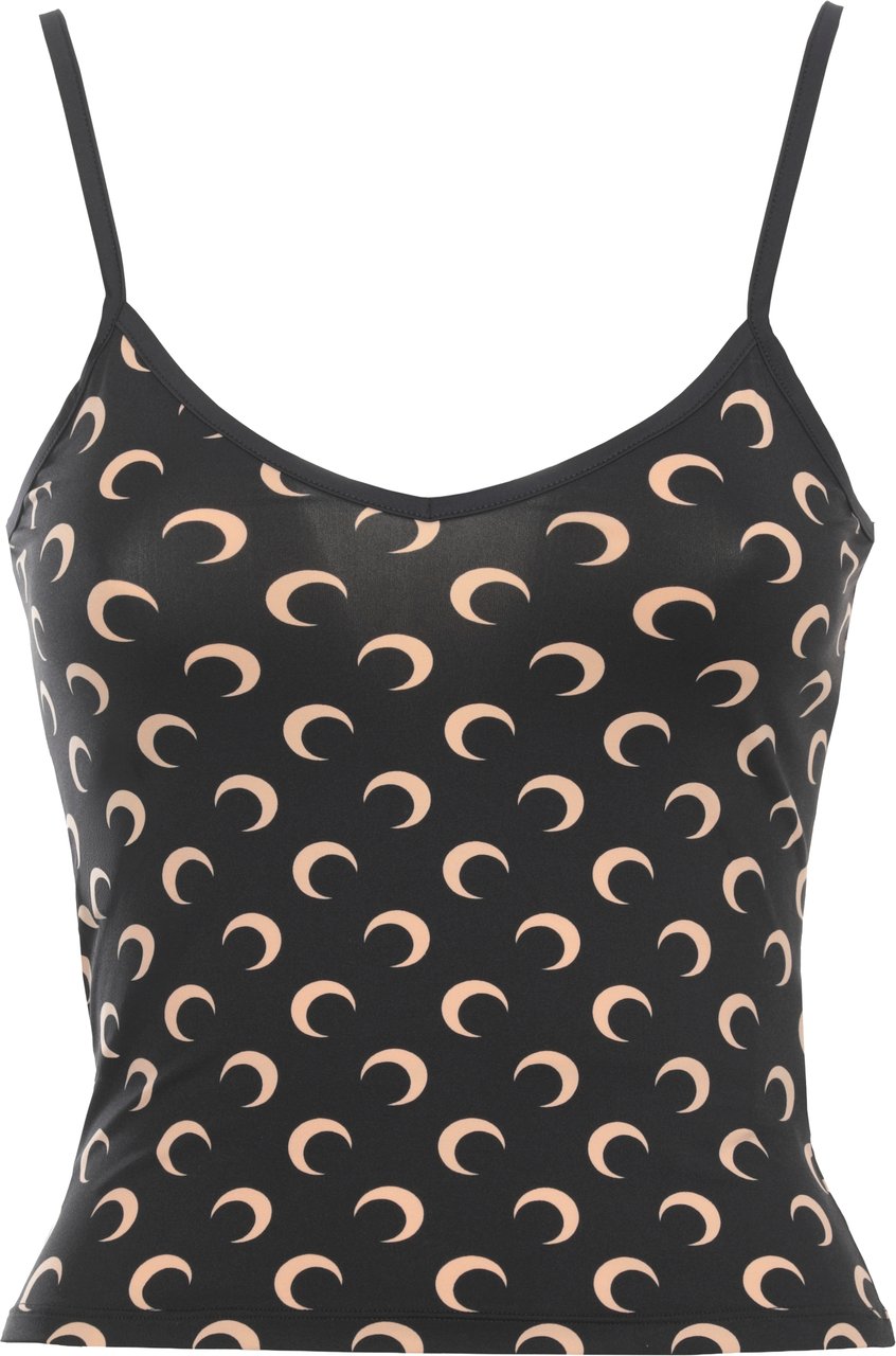 Marine Serre Top Black Zwart