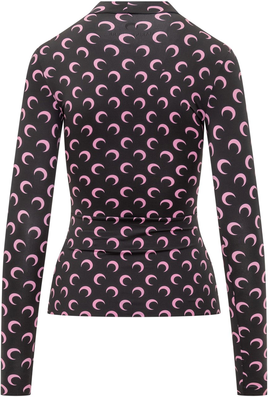 Marine Serre Top Marine Serre Moon Jersey Zwart
