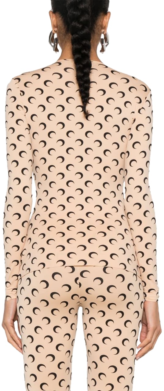 Marine Serre Top Beige Beige