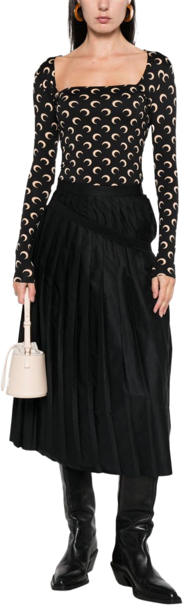 Marine Serre Top Black Zwart