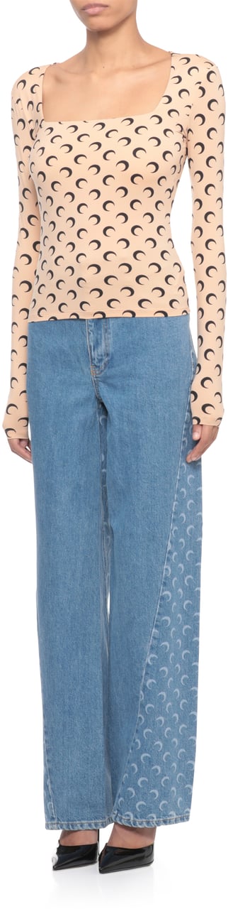 Marine Serre Sweaters Beige Beige