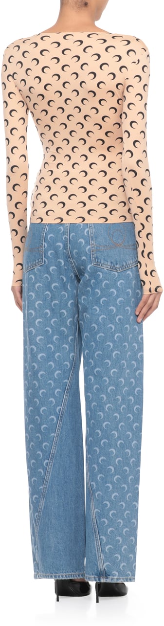 Marine Serre Sweaters Beige Beige