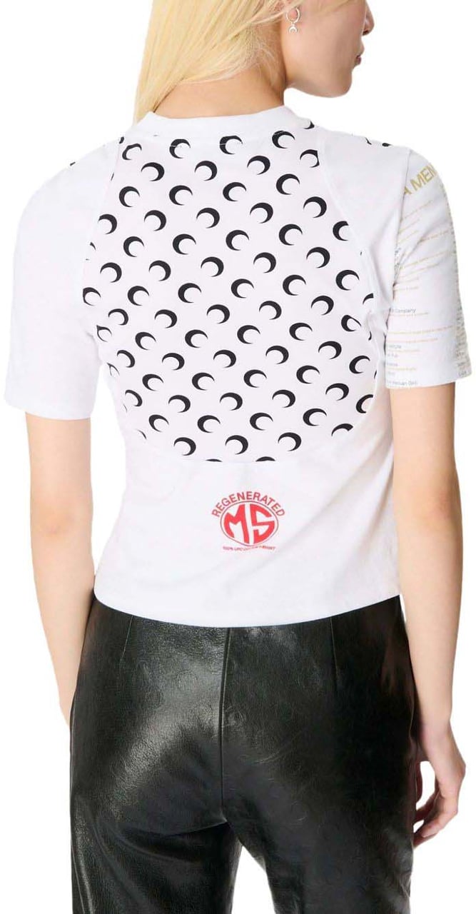Marine Serre T-Shirts And Polos White Wit