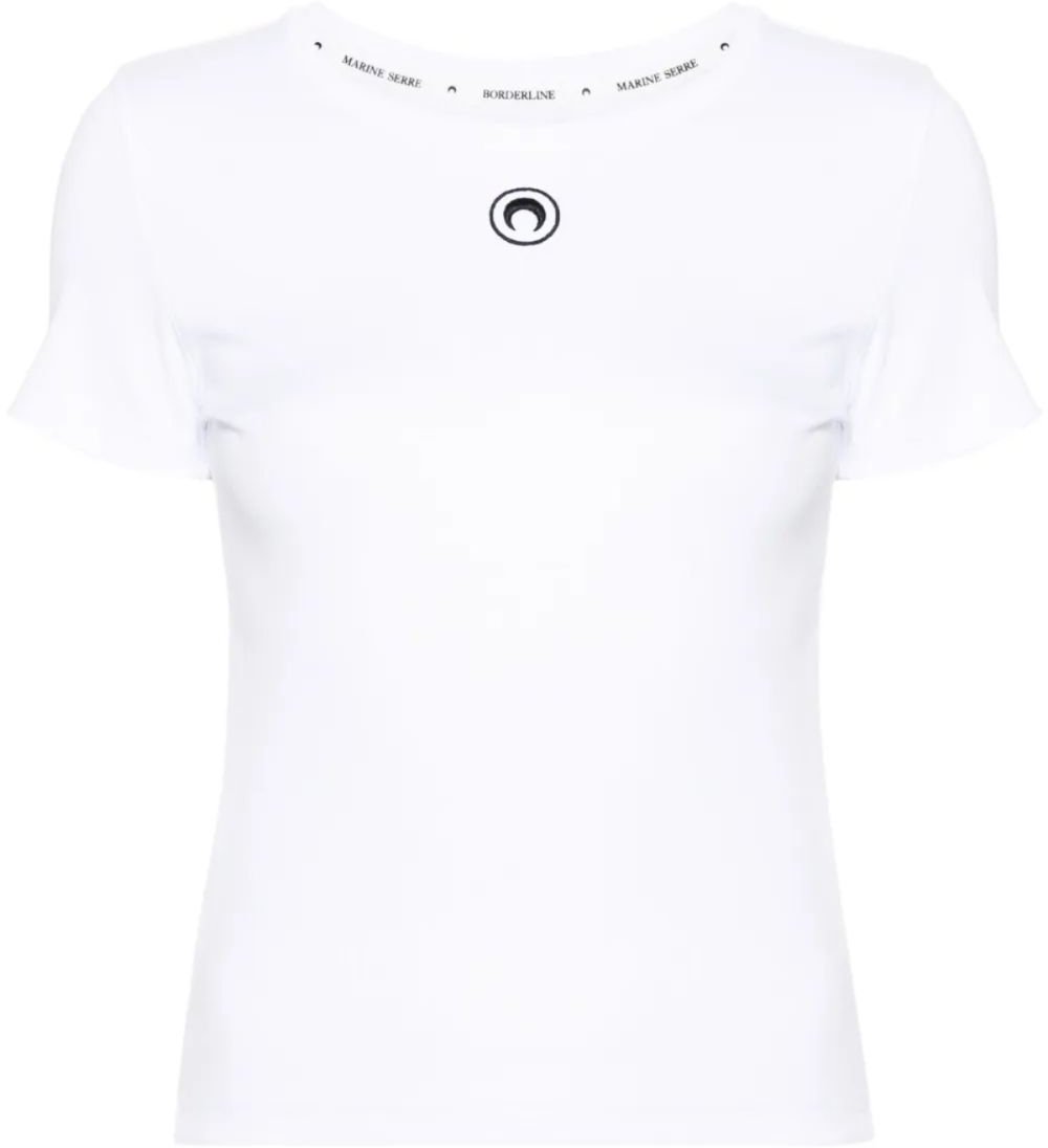 Marine Serre T-Shirts And Polos Bianco Wit