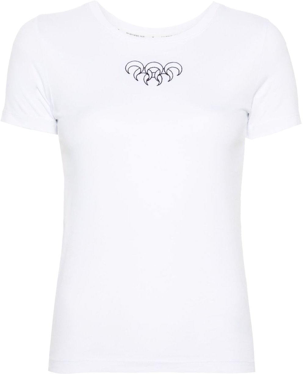 Marine Serre T-Shirts And Polos White Wit