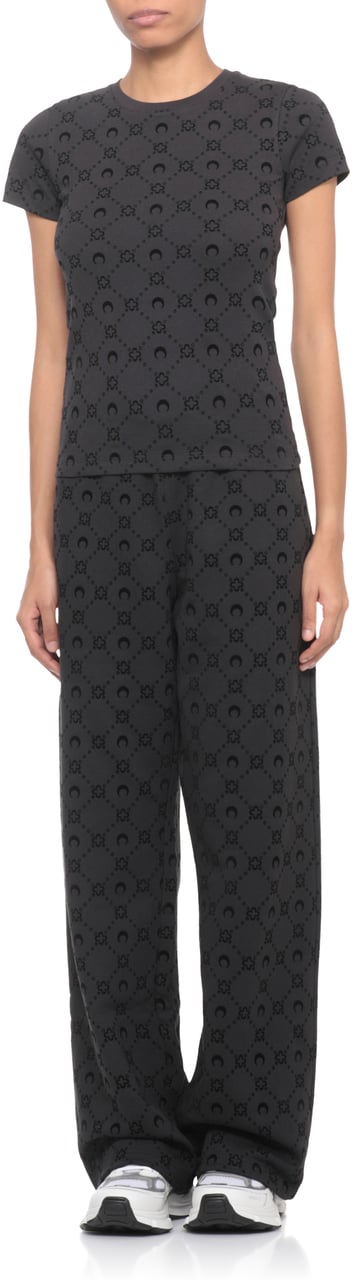 Marine Serre T-Shirts And Polos Black Zwart