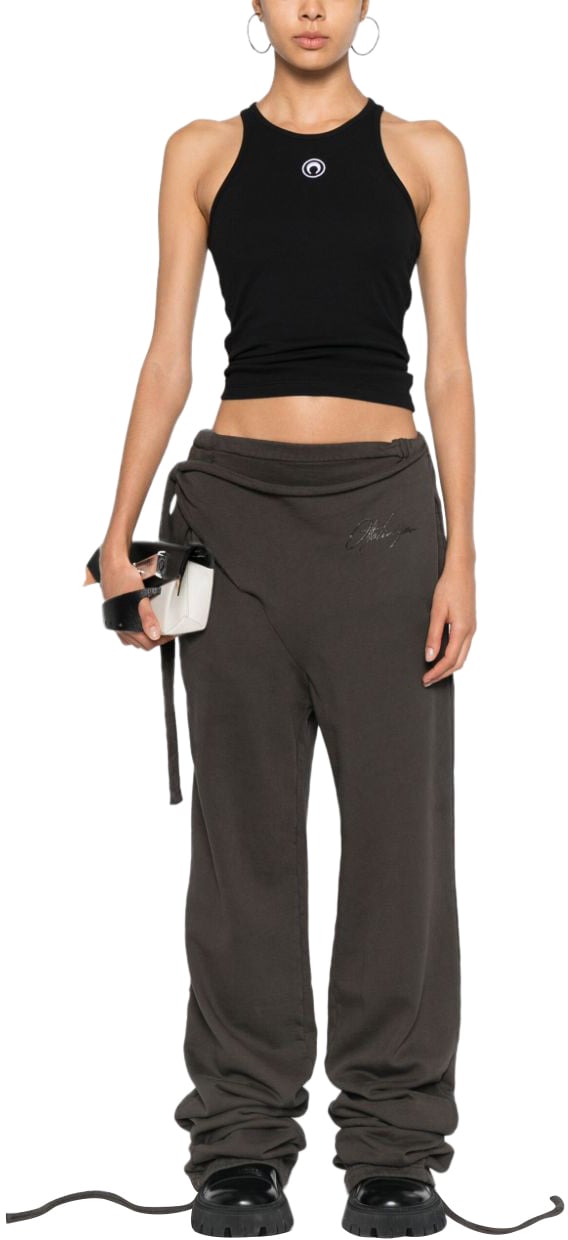 Marine Serre Top Black Zwart