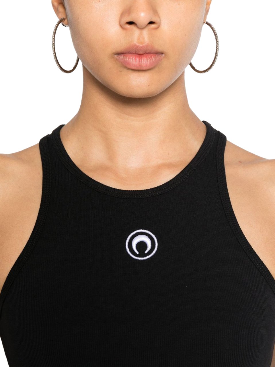 Marine Serre Top Black Zwart