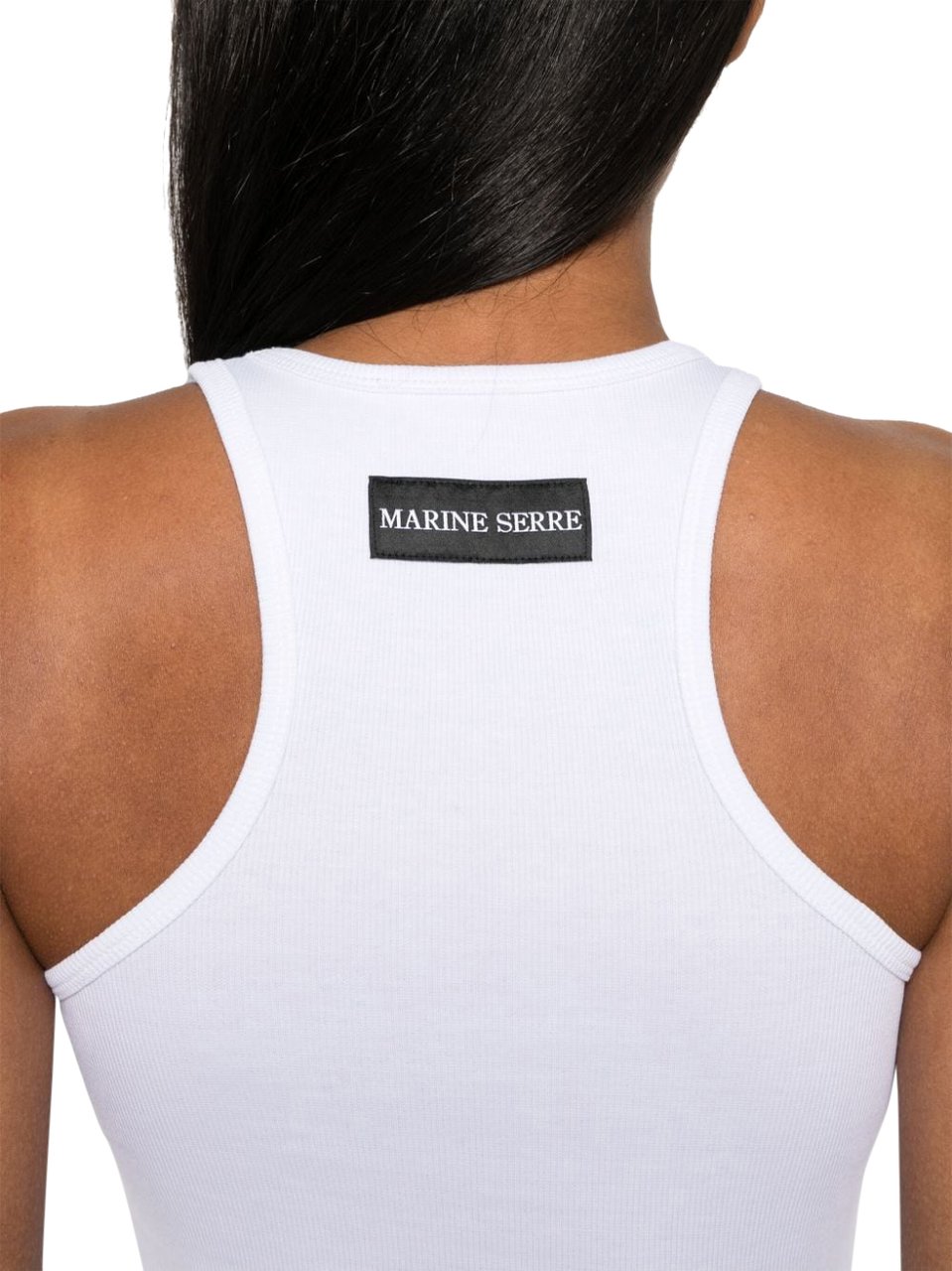 Marine Serre Top White Wit