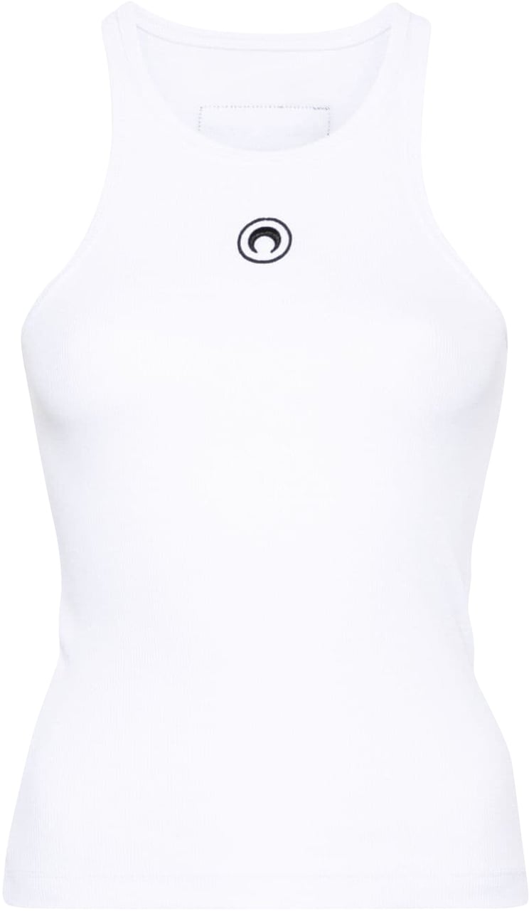 Marine Serre Top White Wit