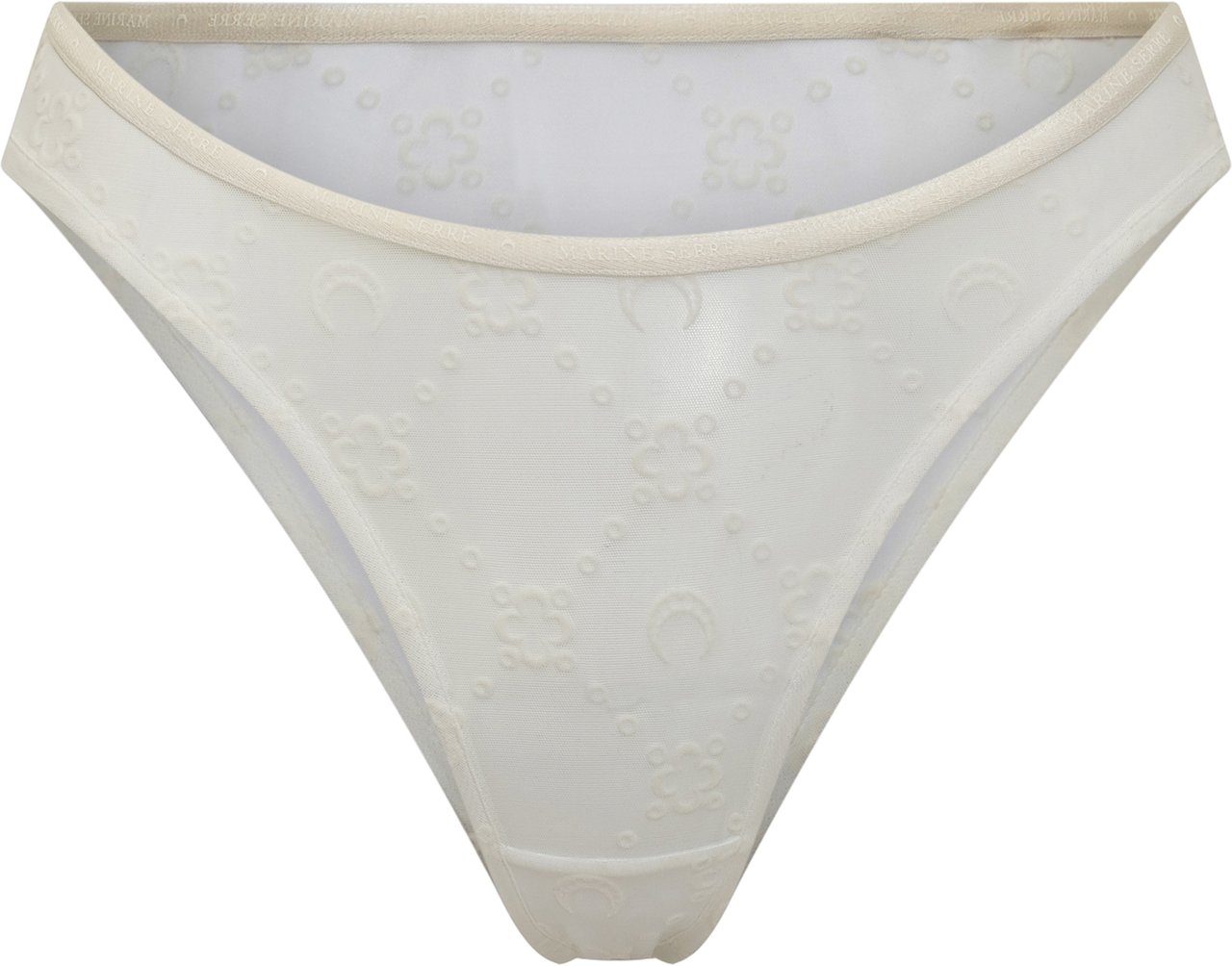 Marine Serre Slip con Tessuto Riciclato Wit