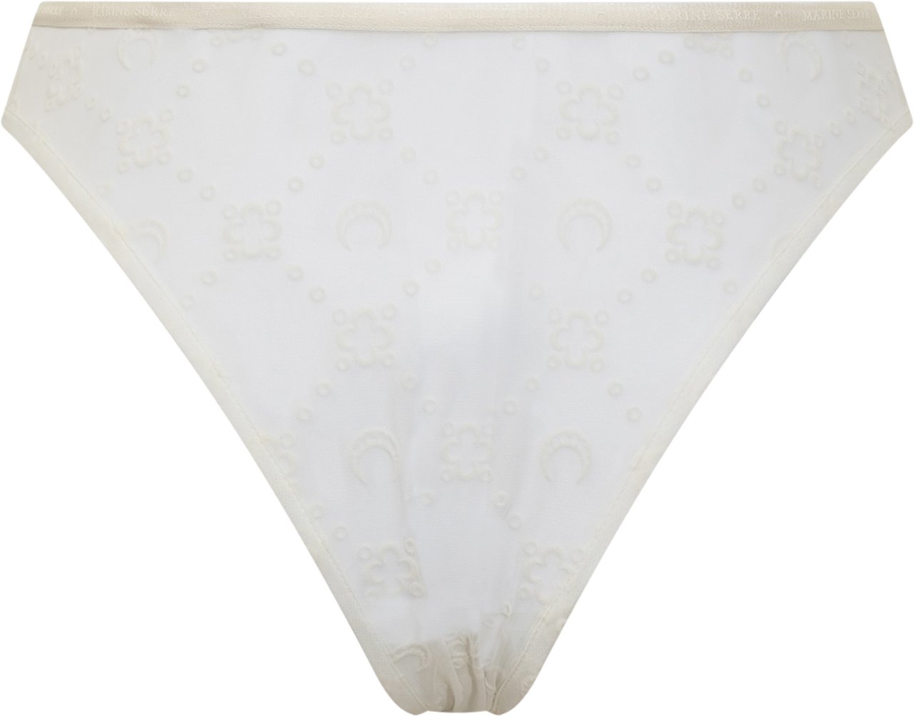 Marine Serre Slip con Tessuto Riciclato Wit