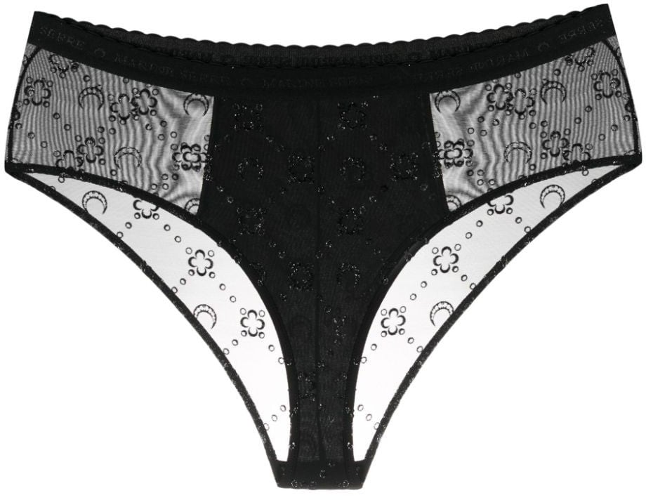 Marine Serre Underwear Black Zwart