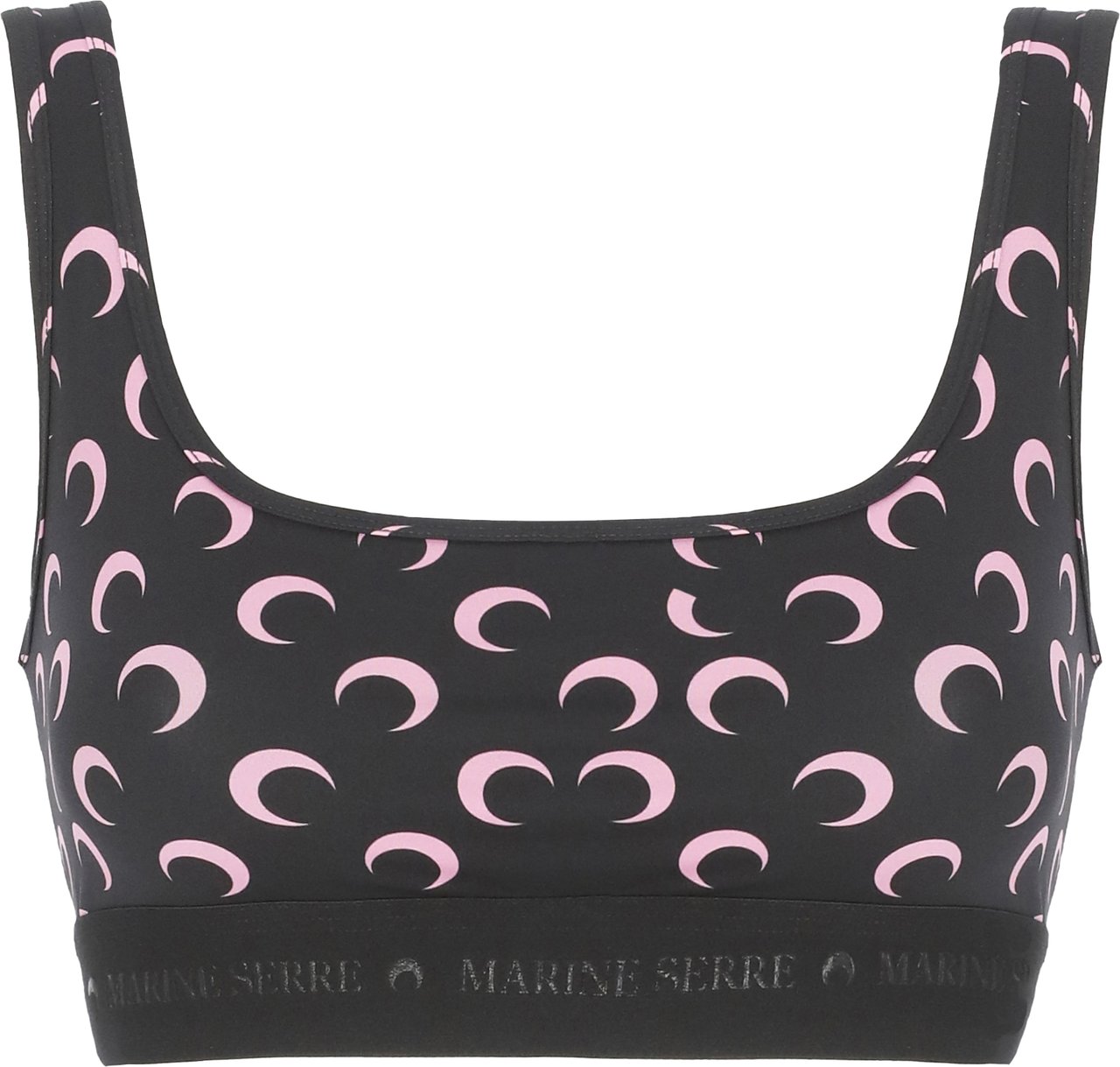 Marine Serre Top Black Zwart