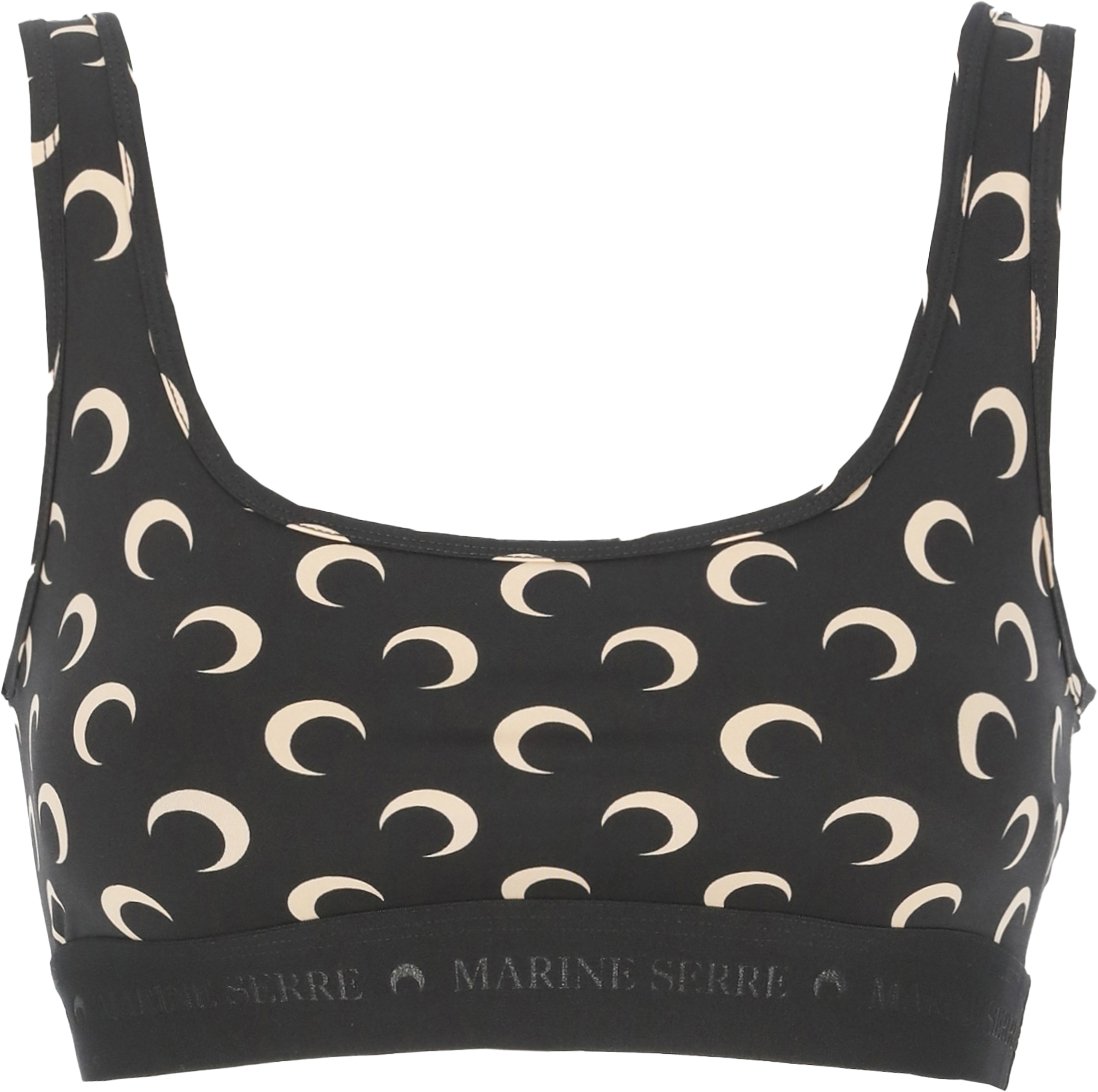 Marine Serre Top Black Zwart