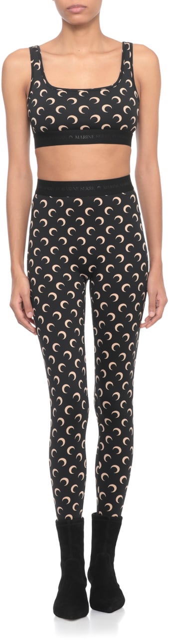 Marine Serre Top Black Zwart