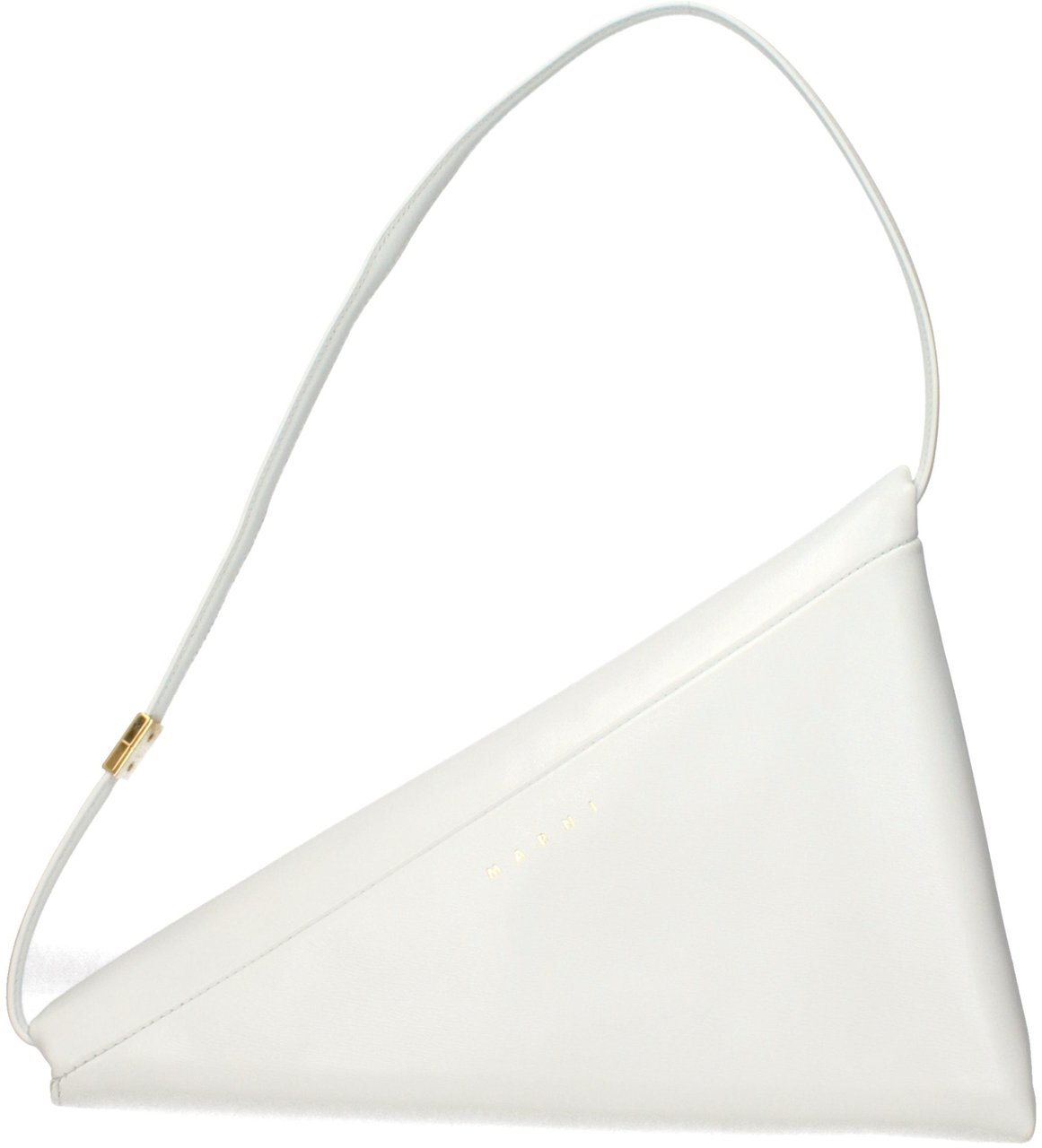 Marni White Leather Shoulder Bag Wit